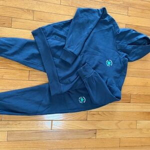 Kids Blue Hoodie and Pants Matching Set